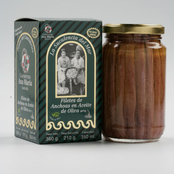 CAJA 6 UDS. TARRO ANCHOA DE ANCHOAS DEL CANTABRICO EN ACEITE DE OLIVA 350 ml.